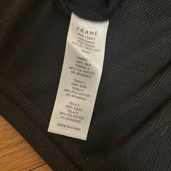 Frame Denim Black Silk Tank - Picture 4 of 4